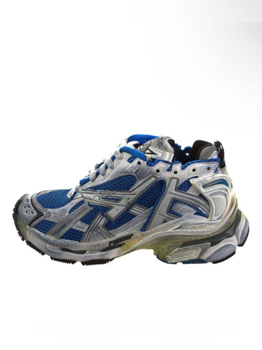 Balenciaga Runner Sneakers EU 36 / US 6 – Blue & Silver, Brand New in Box